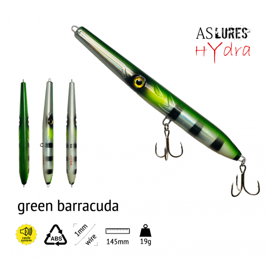 HYDRA 145 GREEN BARRACUDA - HYDRA 210 GREEN BARRACUDA
